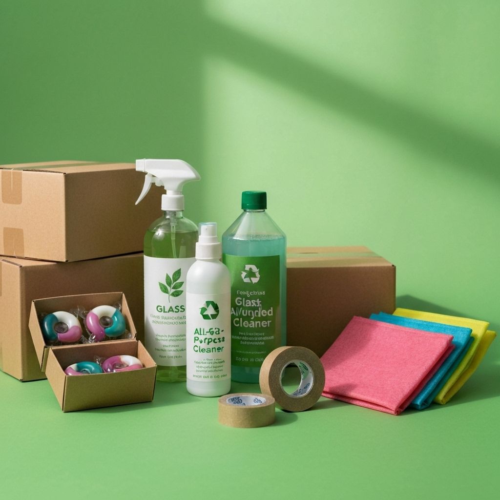 Miljövänliga städ- och flyttprodukter